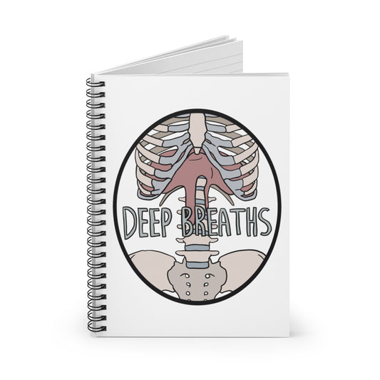 “Deep Breaths” Diaphragm Notebook