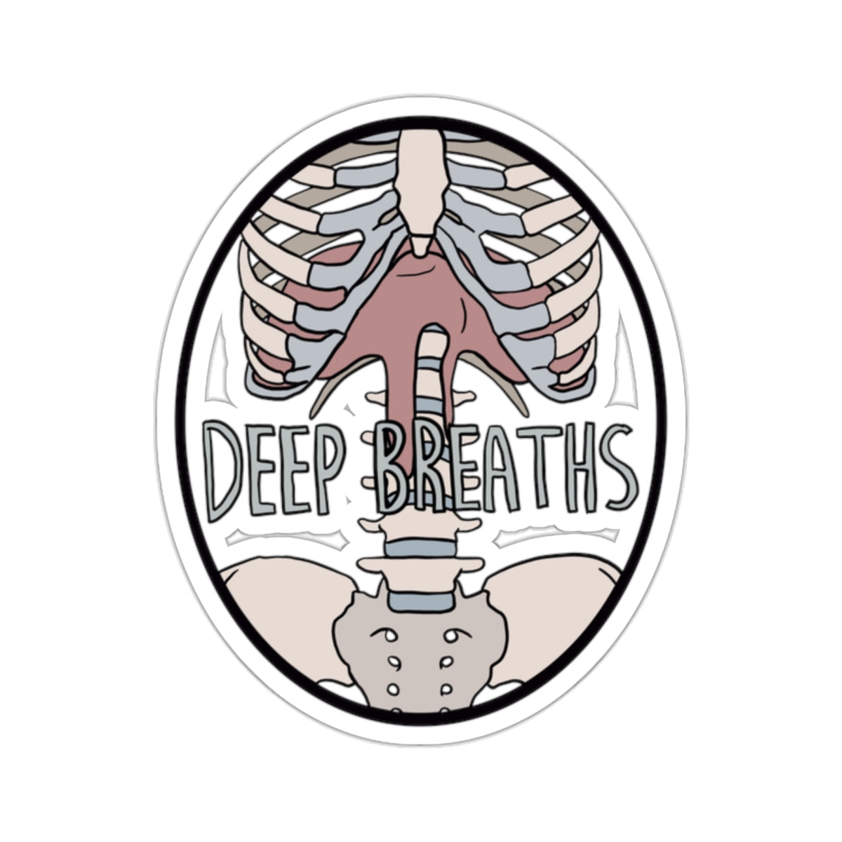 “Deep Breaths” Sticker