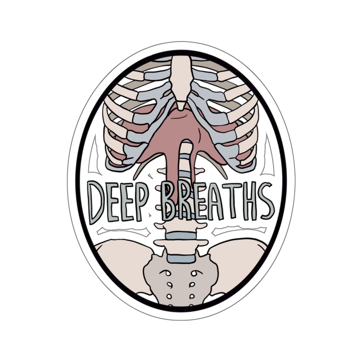 “Deep Breaths” Sticker